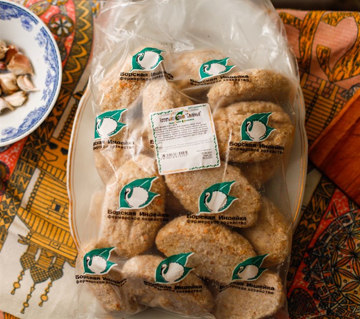 Котлетки из индейки "посадские", 1кг. 1665