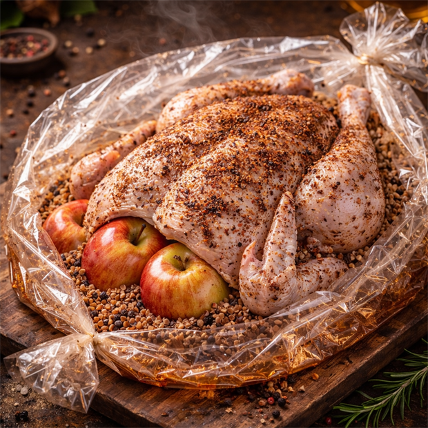 Курочка с гречкой и яблоками 1709